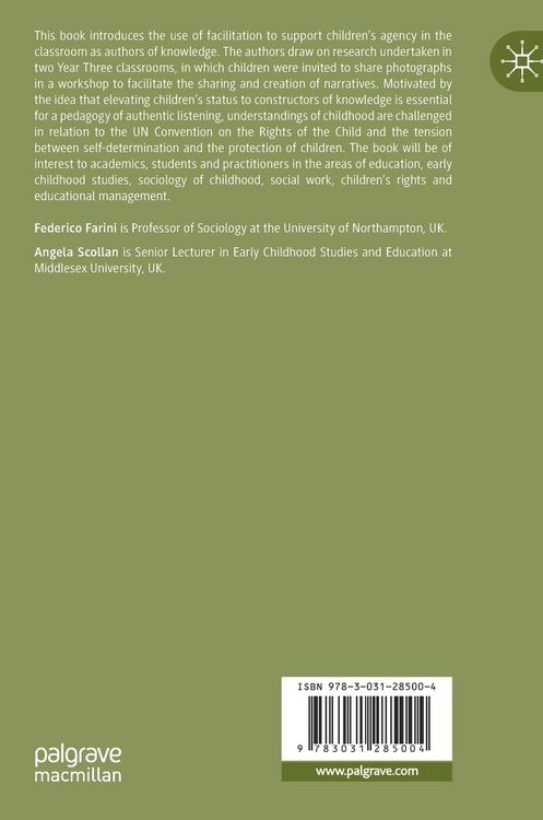 Produktbild: Pedagogical Innovation for Children's Agency in the Classroom