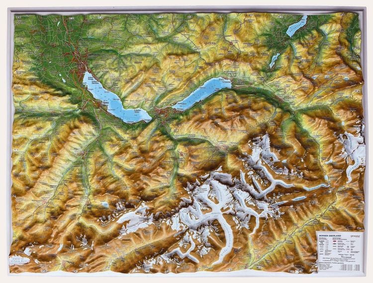 Produktbild: Relief Berner Oberland klein 1:200.000