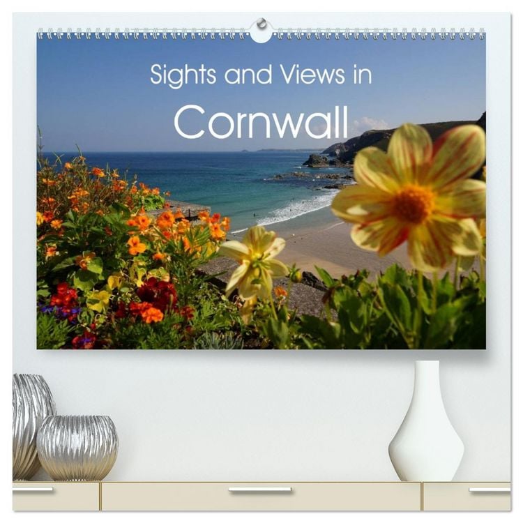 Produktbild: Sights and Views in Cornwall (High Quality Premium Wall Calendar 2026 DIN A2 landscape),CALVENDO 12 Month Wall Calendar