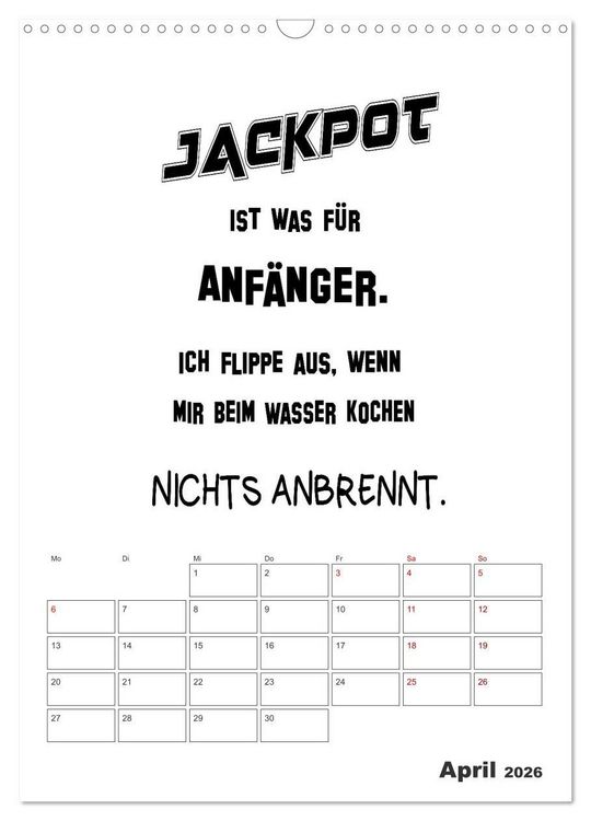 Produktbild: Spr&uuml;che f&uuml;r die K&uuml;che. Mit Jahresplaner (Wandkalender 2026 DIN A3 hoch), CALVENDO Monatskalender