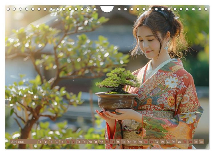 Produktbild: Bonsai meditativ (Wandkalender 2026 DIN A4 quer), CALVENDO Monatskalender