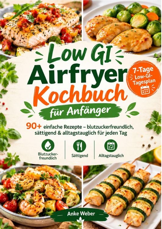 Produktbild: Low GI Airfryer Kochbuch f&uuml;r Anf&auml;nger