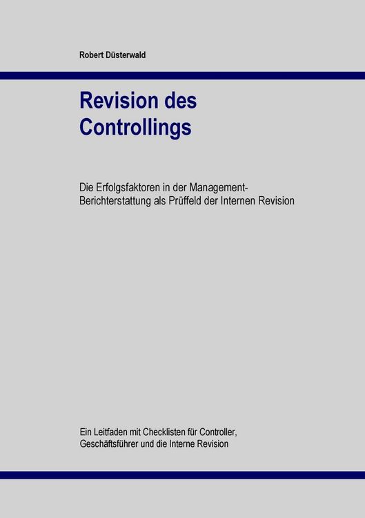 Produktbild: Revision des Controllings