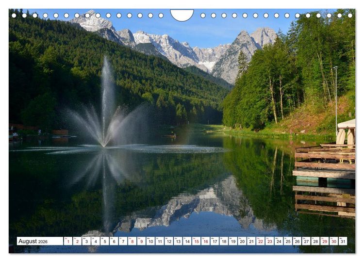 Produktbild: Rund um den Riessersee (Wandkalender 2026 DIN A4 quer), CALVENDO Monatskalender