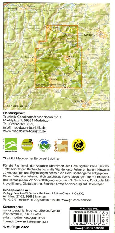 Produktbild: Wanderkarte Medebach