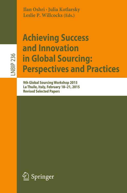 Produktbild: Achieving Success and Innovation in Global Sourcing: Perspectives and Practices
