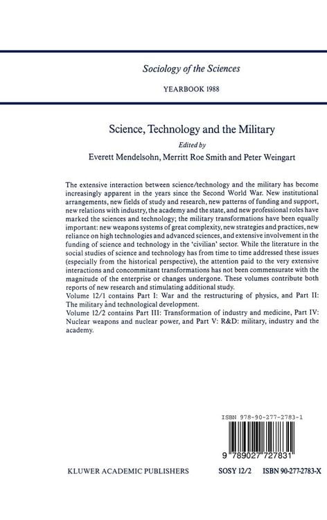 Produktbild: Science, Technology and the Military