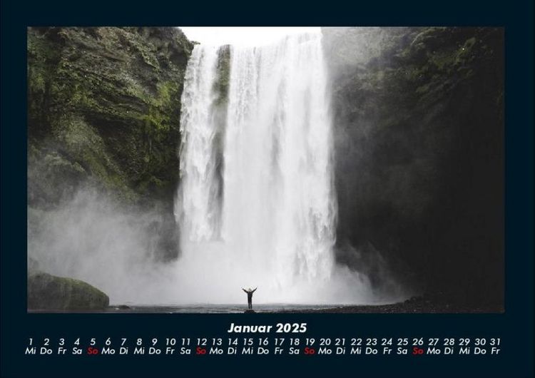 Produktbild: Wasserf&auml;lle 2025 Fotokalender DIN A4