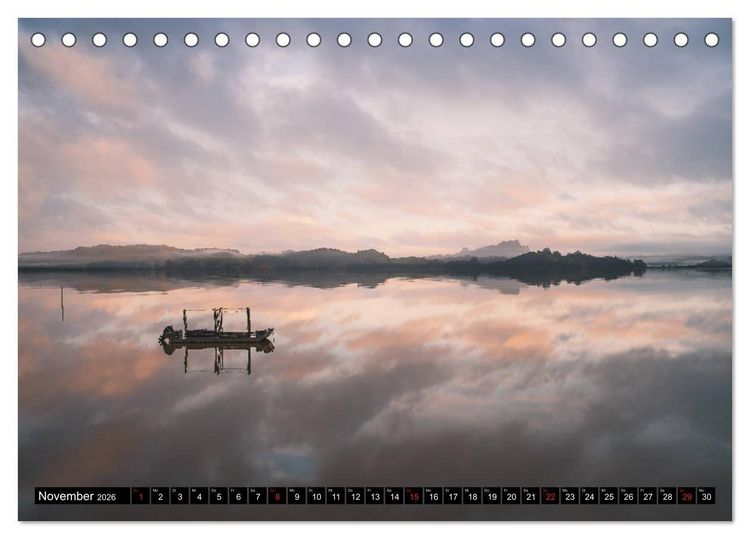 Produktbild: Neuseeland - Die sch&ouml;nsten Orte der Nord- und S&uuml;dinsel (Tischkalender 2026 DIN A5 quer), CALVENDO Monatskalender
