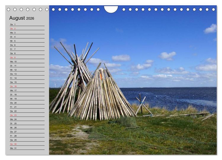 Produktbild: D&auml;nemark - Umgebung von Hvide Sande (Wandkalender 2026 DIN A4 quer), CALVENDO Monatskalender