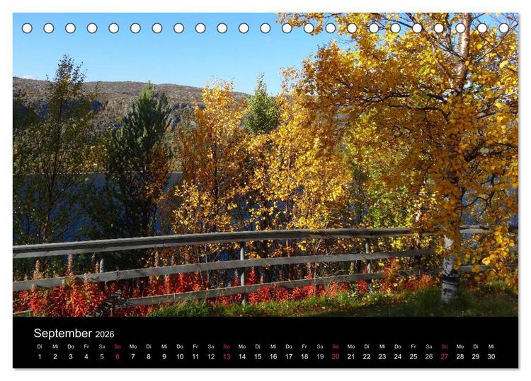 Produktbild: Impressionen von Norwegen entlang der Hurtigruten (Tischkalender 2026 DIN A5 quer), CALVENDO Monatskalender