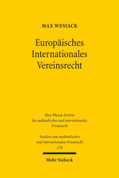Produktbild: Europ&auml;isches Internationales Vereinsrecht