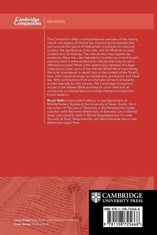 Produktbild: The Cambridge Companion to Law in the Hebrew Bible