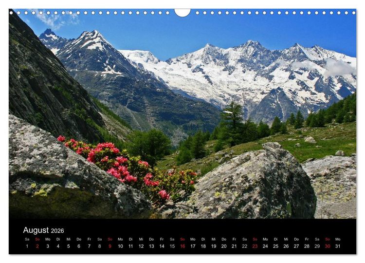 Produktbild: Zauber der Berge. Die Schweizer Alpen (Wandkalender 2026 DIN A3 quer), CALVENDO Monatskalender