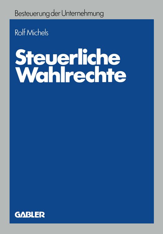 Produktbild: Steuerliche Wahlrechte