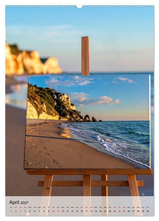 Produktbild: Easel in a Quiet World (High Quality Premium Wall Calendar 2027 DIN A2 portrait),CALVENDO 12 Month Wall Calendar