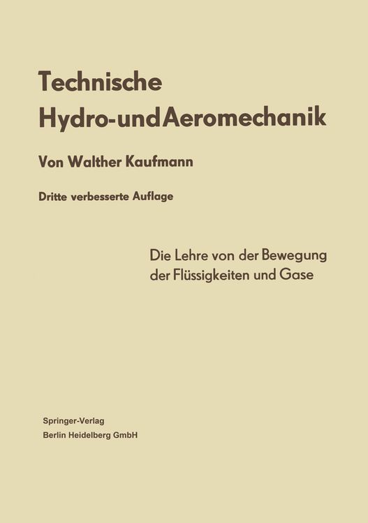 Produktbild: Technische Hydro- und Aeromechanik