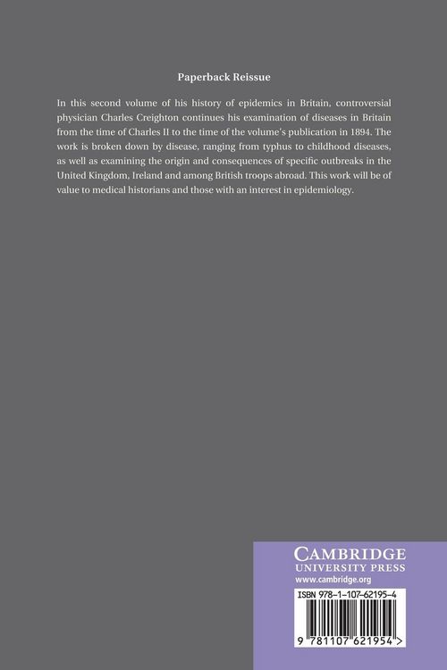 Produktbild: A History of Epidemics in Britain