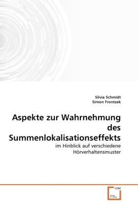 Produktbild: Schmidt, S: Aspekte zur Wahrnehmung des Summenlokalisationse