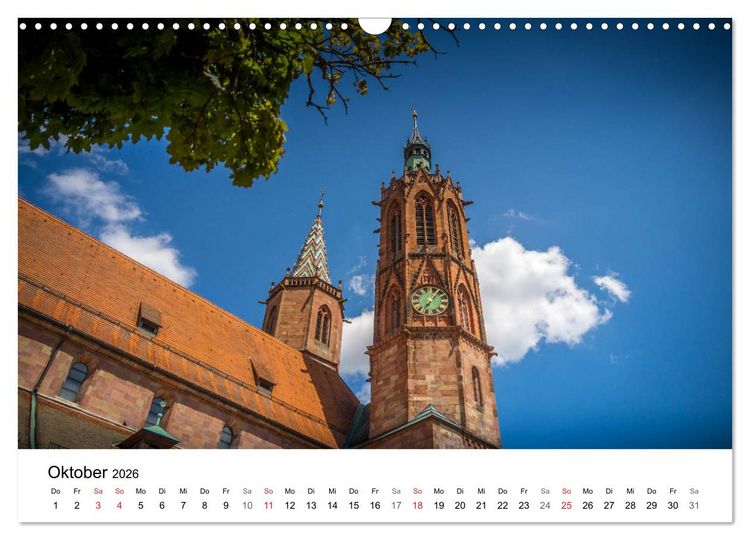 Produktbild: Villingen-Schwenningen - Impressionen einer Stadt (Wandkalender 2026 DIN A3 quer), CALVENDO Monatskalender
