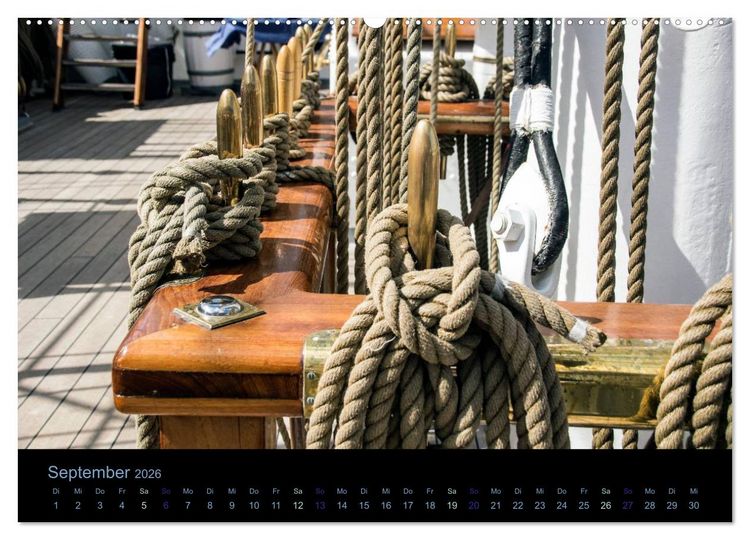 Produktbild: Segelschiffe - Maritime Details (Wandkalender 2026 DIN A2 quer), CALVENDO Monatskalender