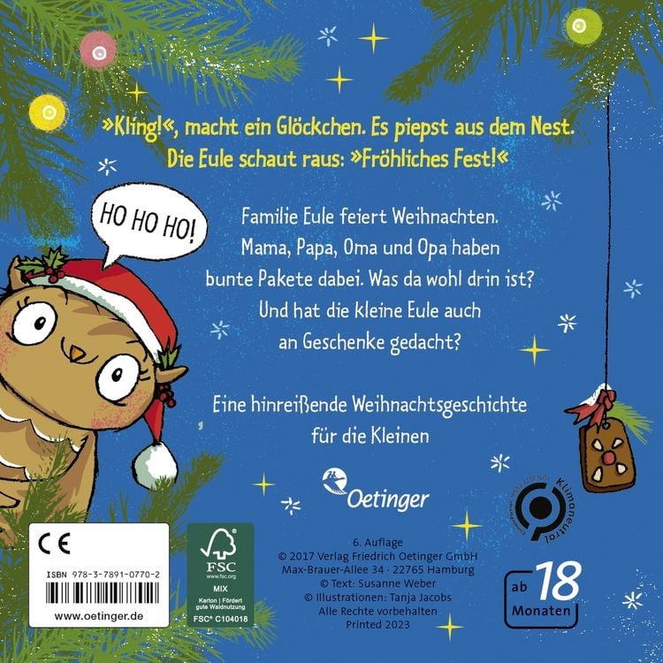Produktbild: Die kleine Eule feiert Weihnachten