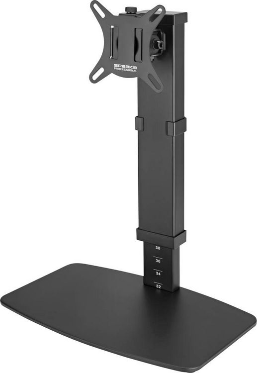 Produktbild: SpeaKa Professional SP-TMS-200 Monitor-Standfu&szlig; 1 Display(s) 43,2 cm (17") - 81,3 cm (32") Schwarz H&ouml;henverstellbar, Neigbar, Schwenkbar