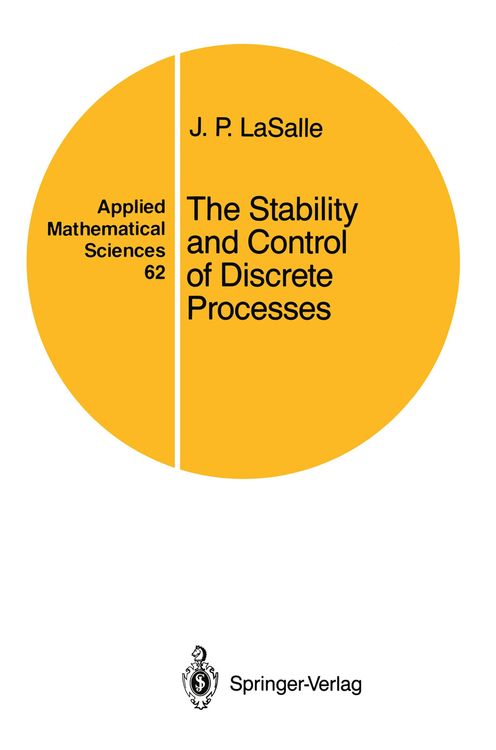 Produktbild: The Stability and Control of Discrete Processes