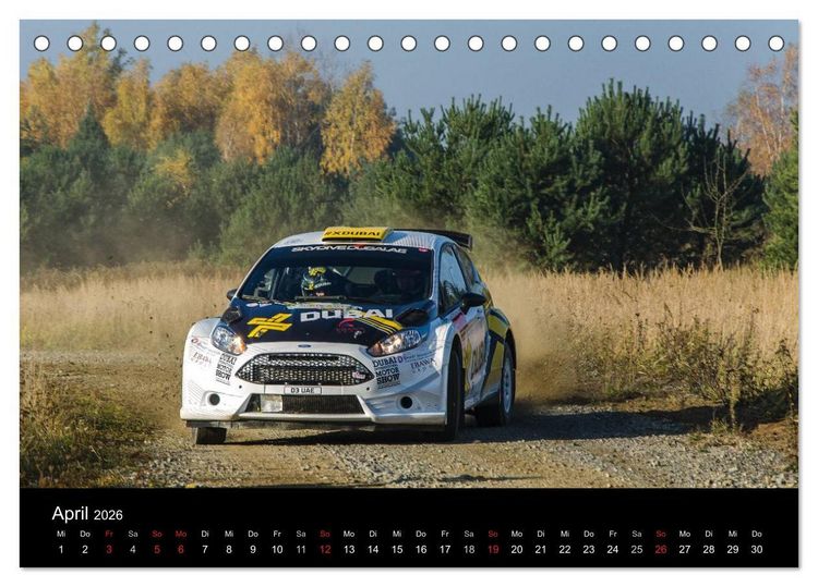 Produktbild: Schnell - Schneller - Rallye (Tischkalender 2026 DIN A5 quer), CALVENDO Monatskalender