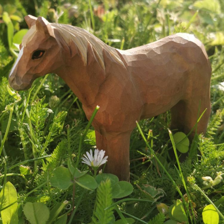 Produktbild: Wudimals A040603 - Pferd, Horse, handgeschnitzt aus Holz