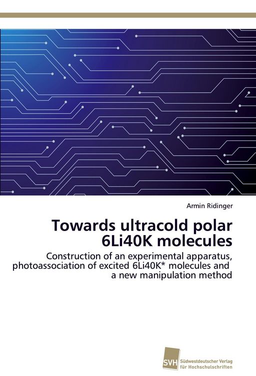 Produktbild: Towards ultracold polar 6Li40K molecules