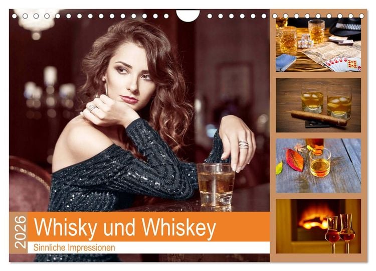 Produktbild: Whisky und Whiskey 2026. Sinnliche Impressionen (Wandkalender 2026 DIN A4 quer), CALVENDO Monatskalender