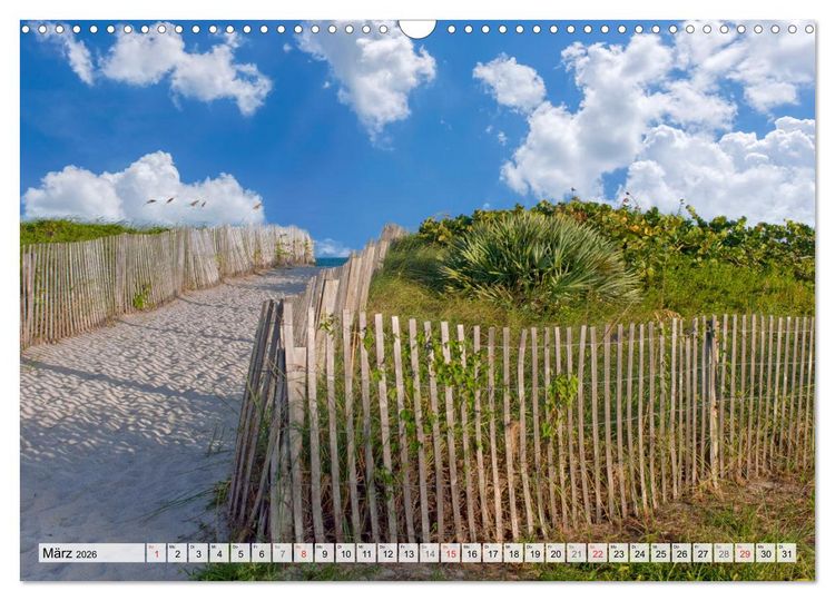 Produktbild: Miami Beach und Art Deco District (Wandkalender 2026 DIN A3 quer), CALVENDO Monatskalender