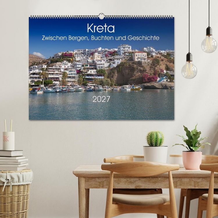 Produktbild: Kreta &ndash; Zwischen Bergen, Buchten und Geschichte (Wandkalender 2027 DIN A2 quer), CALVENDO Monatskalender