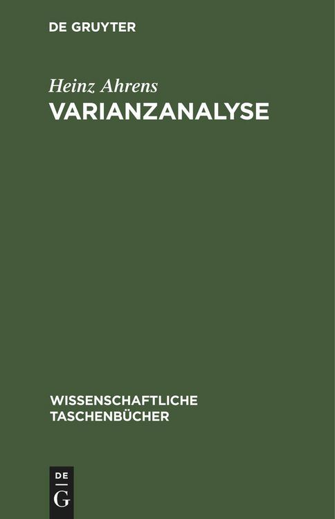 Produktbild: Varianzanalyse