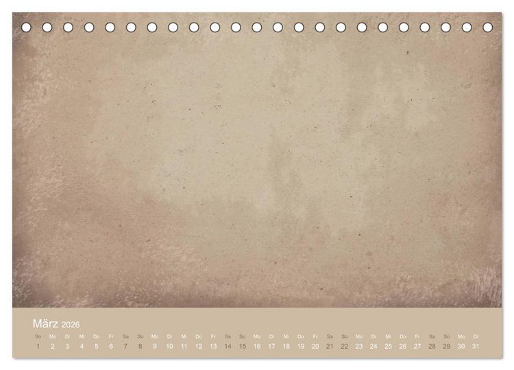 Produktbild: Vintage DIY Bastel-Kalender (Tischkalender 2026 DIN A5 quer), CALVENDO Monatskalender