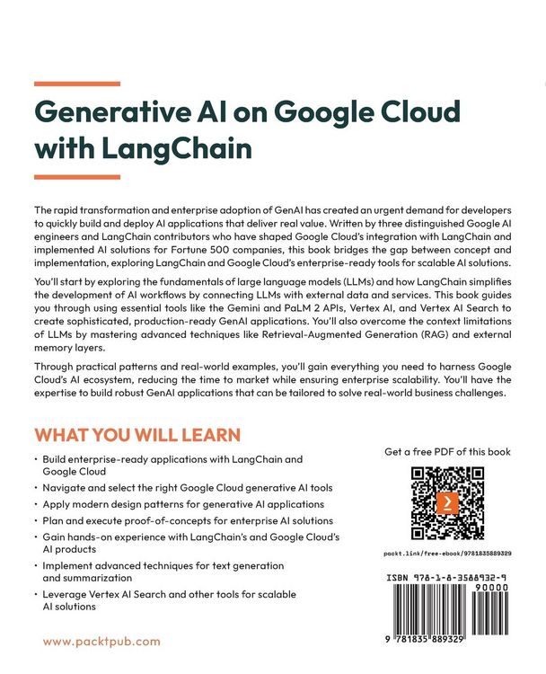 Produktbild: Generative AI on Google Cloud with LangChain