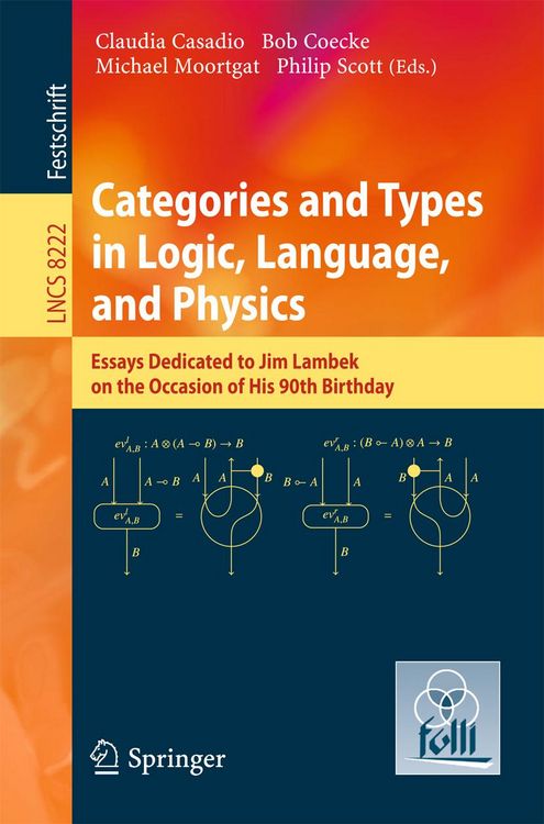 Produktbild: Categories and Types in Logic, Language, and Physics