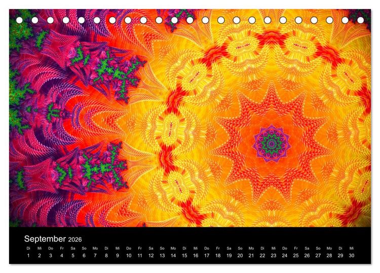 Produktbild: mandala-art (Tischkalender 2026 DIN A5 quer), CALVENDO Monatskalender