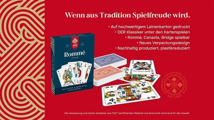 Produktbild: Romm&eacute; Leinenpr&auml;gung, franz&ouml;sisches Bild