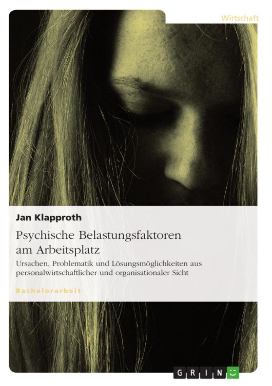 Produktbild: Psychische Belastungsfaktoren am Arbeitsplatz