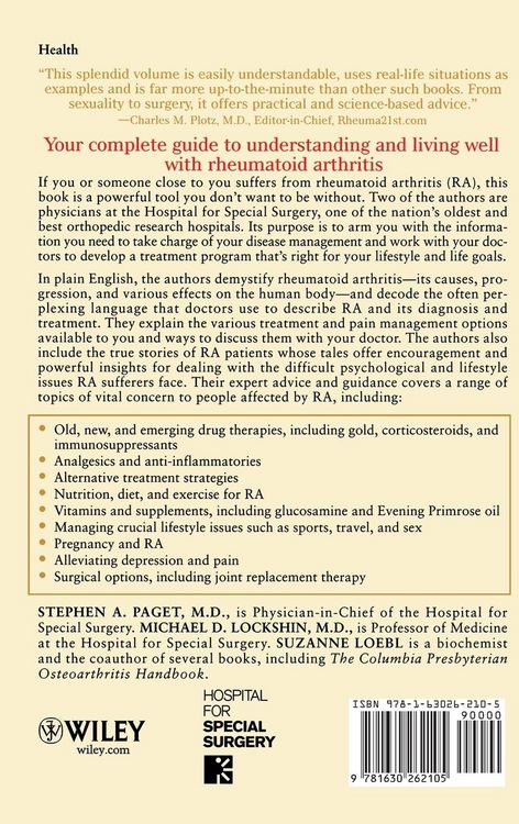 Produktbild: The Hospital for Special Surgery Rheumatoid Arthritis Handbook