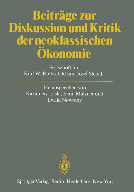 Produktbild: Beitr&auml;ge zur Diskussion und Kritik der neoklassischen &Ouml;konomie