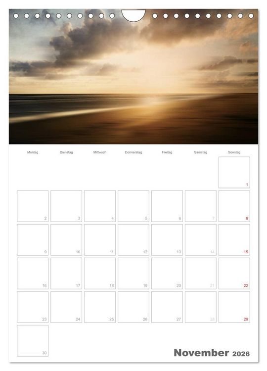 Produktbild: D&auml;nemarks Westk&uuml;ste (Wandkalender 2026 DIN A4 hoch), CALVENDO Monatskalender