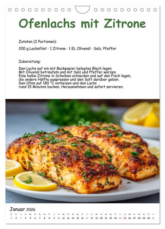 Produktbild: Low Carb - Rezepte ohne Kohlenhydrate zum Abnehmen (Wandkalender 2026 DIN A4 hoch), CALVENDO Monatskalender