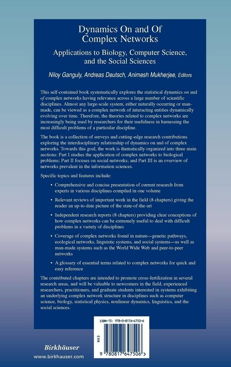 Produktbild: Dynamics On and Of Complex Networks