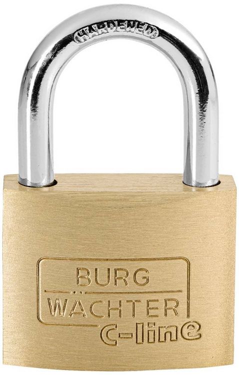 Produktbild: Burg W&auml;chter 3051 Vorh&auml;ngeschloss 35.00 mm verschieden schlie&szlig;end Messing Schl&uuml;sselschloss