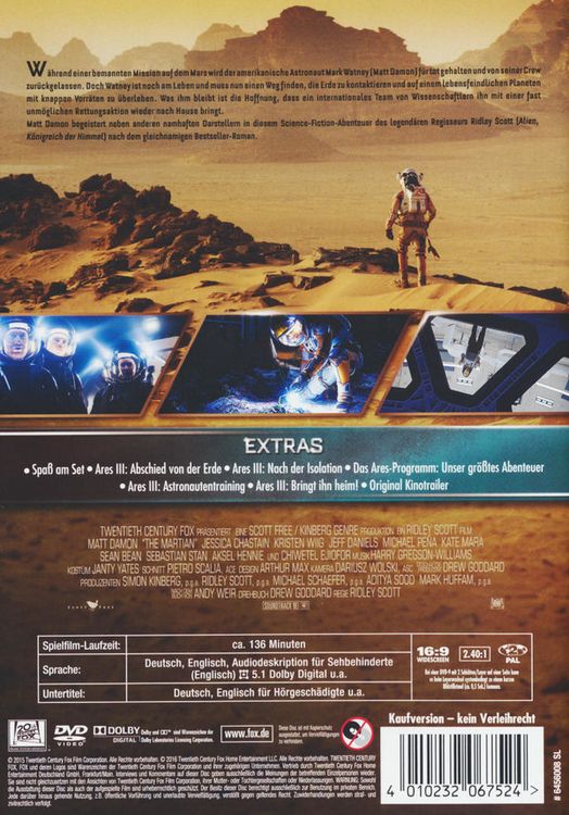 Der Marsianer - Rettet Mark Watney