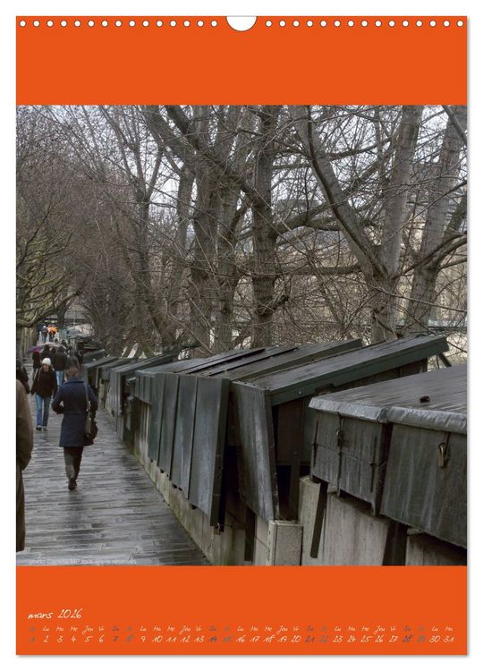 Produktbild: Paris et ses bouquinistes (Calendrier mural 2026 DIN A3 horizontal), CALVENDO calendrier mensuel