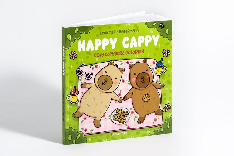Produktbild: Happy Cappy - Cosy Capybara Coloring. Ein Ausmalbuch f&uuml;r jedes Alter